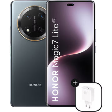 Telefon mobil HONOR Magic7 Lite, Dual SIM, 8GB RAM, 256GB, Titanium Black