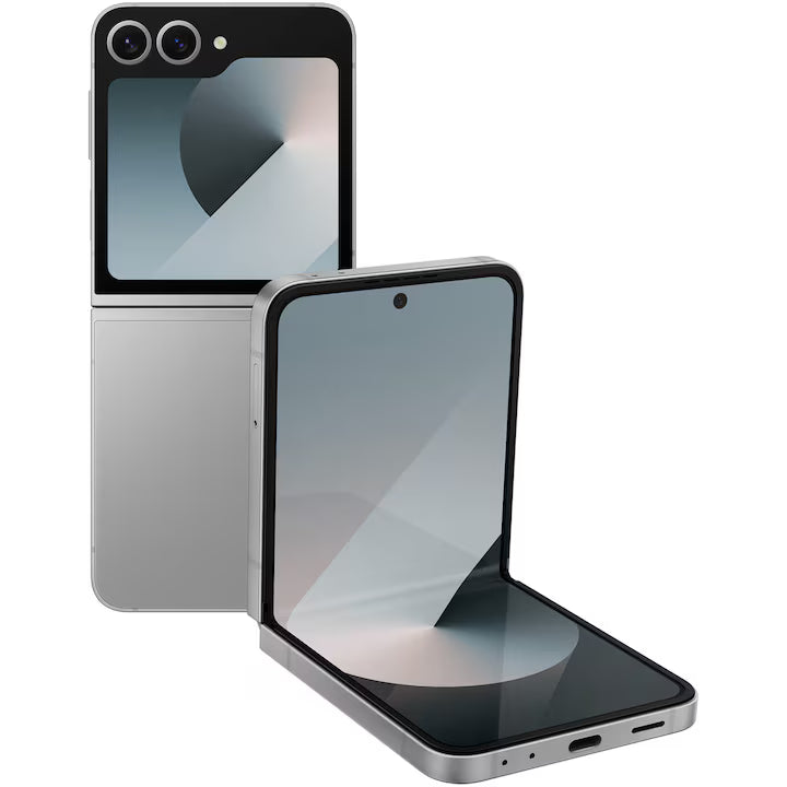 Telefon mobil Samsung Galaxy Z Flip6, 12GB RAM, 256GB, 5G, Silver Shadow