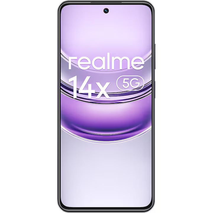 Telefon mobil Realme 14x, 8GB RAM, 256GB, 5G, Carbon Black