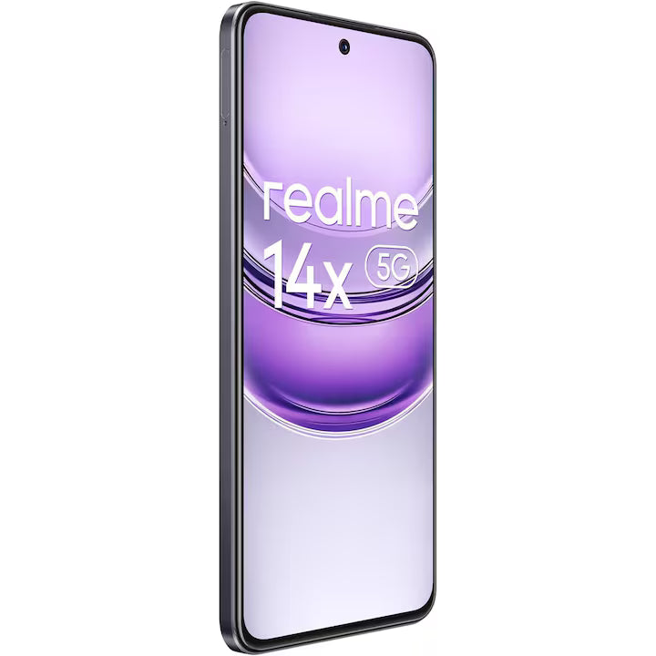 Telefon mobil Realme 14x, 8GB RAM, 256GB, 5G, Carbon Black