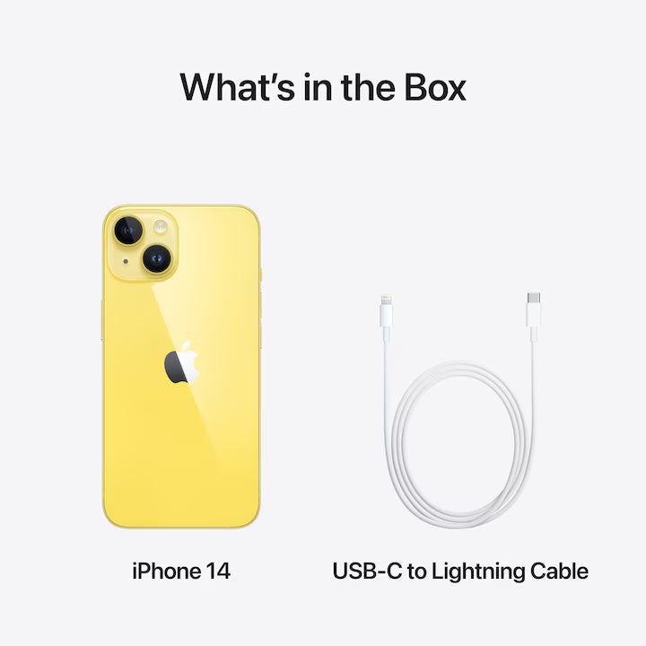 Telefon mobil Apple iPhone 14, 256GB, 5G, Yellow