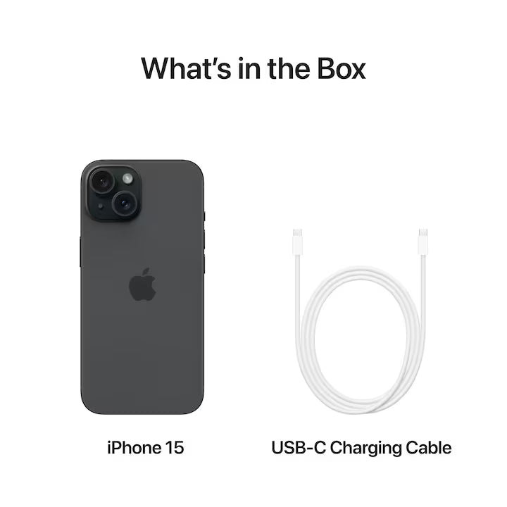 Telefon mobil Apple iPhone 15, 256GB, 5G, Black