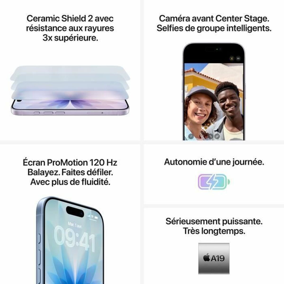 Smartphone Apple iPhone 17 6,3" A19 256 GB Black-1